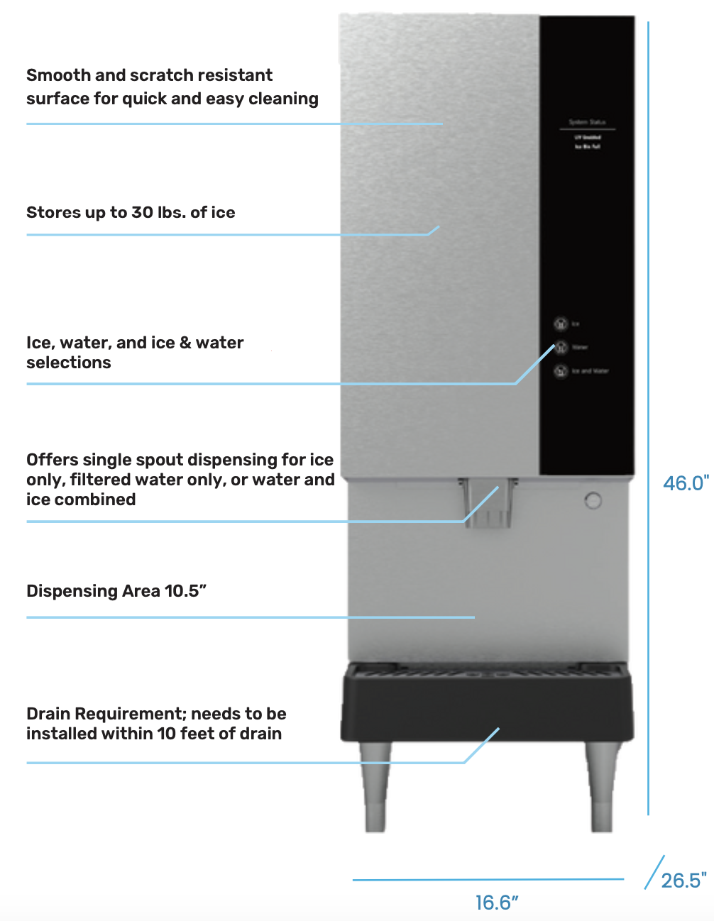 PV9i High Capacity Ice & Water System
